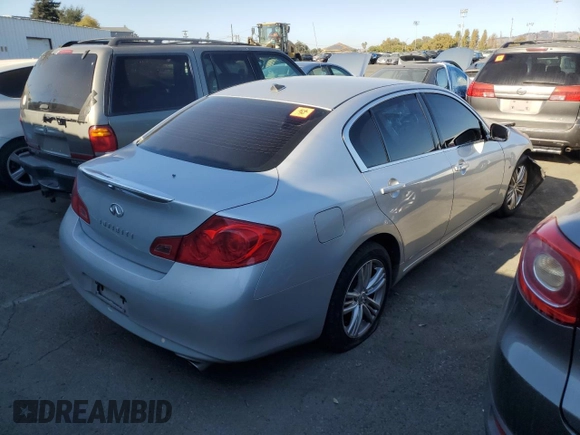 2015 Infiniti Q40 with VIN JN1CV6AP0FM500337, listed as a Copart auction lot 74370964 with 0 mi miles and Salvage Title. Bid and sale history available at carsss.com. Image 3.
