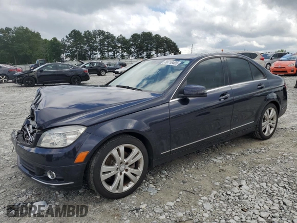 2011 Mercedes-Benz C 300 Sport with VIN WDDGF8BB7BR158950, listed as a Copart auction lot 58718405 with 123,383 mi miles and Salvage title. Bid and sale history available at DreamBid. Image 1.