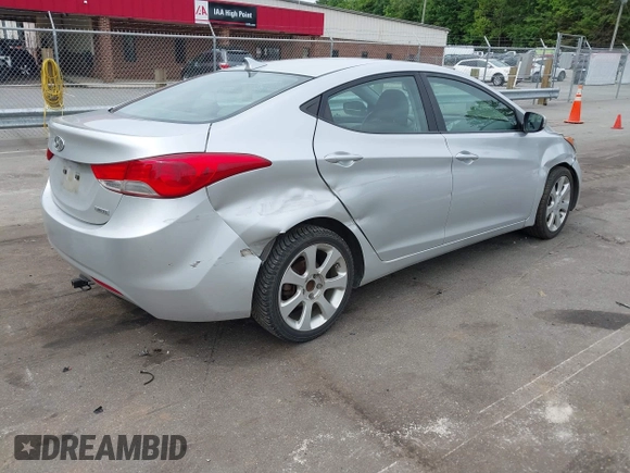 2012 Hyundai Elantra Limited with VIN KMHDH4AEXCU250592, listed as a IAAI auction lot 42326306 with 165,260 mi miles and . Bid and sale history available at DreamBid. Image 4.