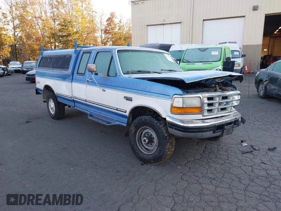 1996 Ford F-250 with VIN 1FTHX26G5TEA28785, listed as a IAAI auction lot 41447351 with 178,150 mi miles and . Bid and sale history available at DreamBid. Image 1.