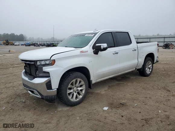 2019 Chevrolet Silverado 1500 LTZ with VIN 3GCUYGED4KG244280, listed as a Copart auction lot 44881395 with 78,083 mi miles and Clean Title. Bid and sale history available at carsss.com. Image 1.