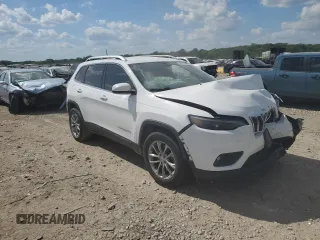 2019 Jeep Cherokee Latitude Plus with VIN 1C4PJLLN5KD196209, listed as a Copart auction lot 56747685 with Not provided miles and Salvage title. Bid and sale history available at DreamBid. Image 4.