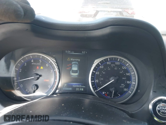 2016 Infiniti Q50 with VIN JN1EV7AR2GM341323, listed as a IAAI auction lot 42132950 with 104,943 mi miles and . Bid and sale history available at DreamBid. Image 7.