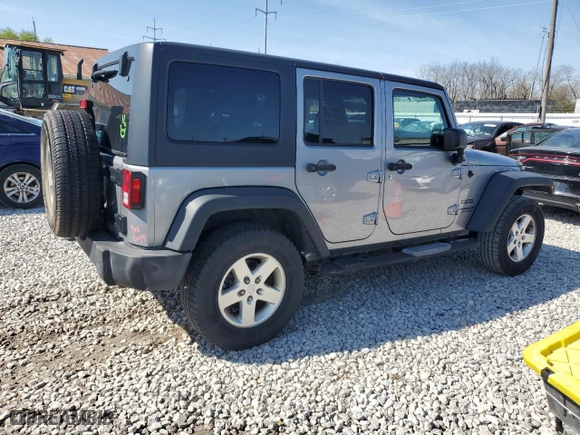 2017 Jeep Wrangler Unlimited Sport with VIN 1C4BJWDG0HL574026, listed as a Copart auction lot 52962145 with 280,127 mi miles and Salvage Title. Bid and sale history available at carsss.com. Image 3.
