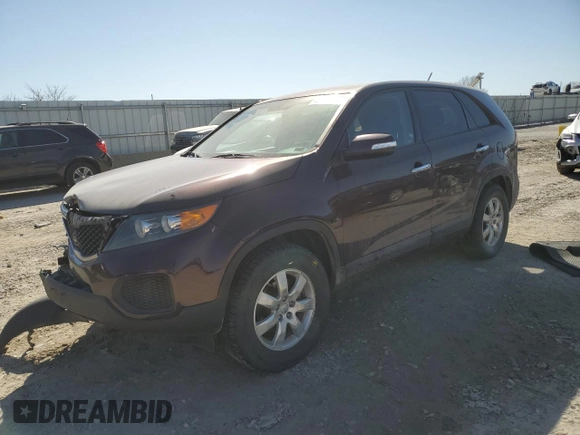 2012 Kia Sorento LX with VIN 5XYKT3A15CG288024, listed as a Copart auction lot 48458575 with 110,643 mi miles and Salvage Title. Bid and sale history available at carsss.com. Image 1.