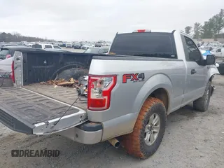 2018 Ford F-150 XL with VIN 1FTMF1EP2JFA46360, listed as a IAAI auction lot 41512148 with 107,667 mi miles. Bid and sale history available at carsss.com. Image 4.