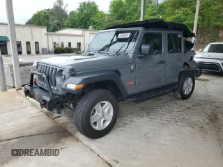 2019 Jeep Wrangler Unlimited Sport Altitude with VIN 1C4HJXDG6KW585358, listed as a Copart auction lot 54000665 with Not provided miles and Salvage title. Bid and sale history available at DreamBid. Image 1.