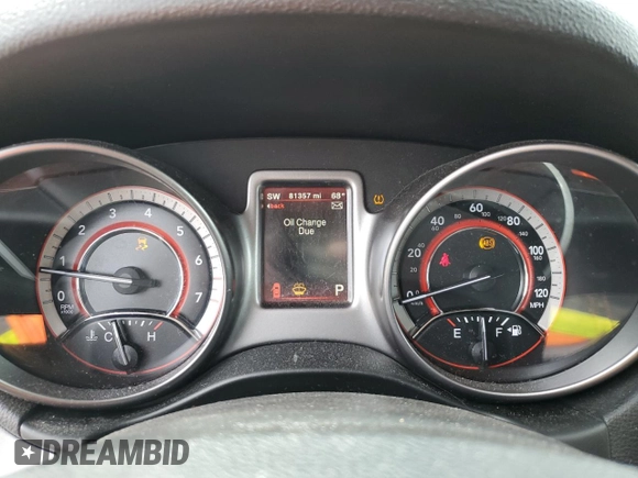 2017 Dodge Journey Crossroad Plus with VIN 3C4PDDGGXHT578201, listed as a Copart auction lot 47248924 with 81,357 mi miles and Salvage title. Bid and sale history available at DreamBid. Image 9.