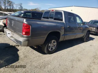 2005 Dodge Dakota SLT with VIN 1D7HE48K75S136211, listed as a Copart auction lot 78464004 with 229,707 mi miles and Salvage Title. Bid and sale history available at DreamBid. Image 3.