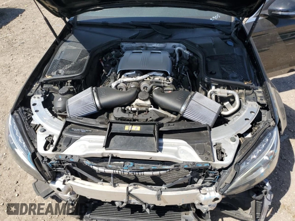 2017 Mercedes-Benz C 63 AMG with VIN 55SWF8GB6HU232905, listed as a Copart auction lot 52523195 with 78,396 mi miles and Salvage title. Bid and sale history available at DreamBid. Image 11.