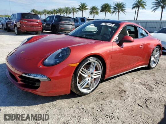 2014 Porsche 911 Carrera S with VIN WP0AB2A95ES120900, listed as a Copart auction lot 74561454 with 0 mi miles and Non Repairable. Bid and sale history available at carsss.com. Image 1.