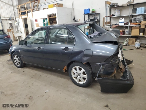 2003 Mitsubishi Lancer LS with VIN JA3AJ36E53U090103, listed as a Copart auction lot 53543705 with 167,724 mi miles and Salvage Title. Bid and sale history available at carsss.com. Image 2.