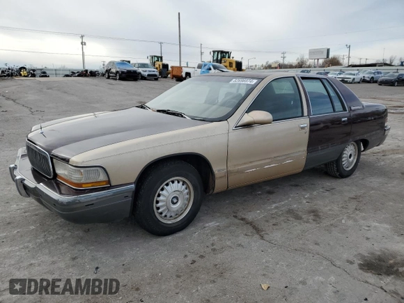 1993 Buick Roadmaster Ltd with VIN 1G4BT5375PR407710, listed as a Copart auction lot 82696974 with 130,141 mi miles and Salvage Title. Bid and sale history available at DreamBid. Image 1.