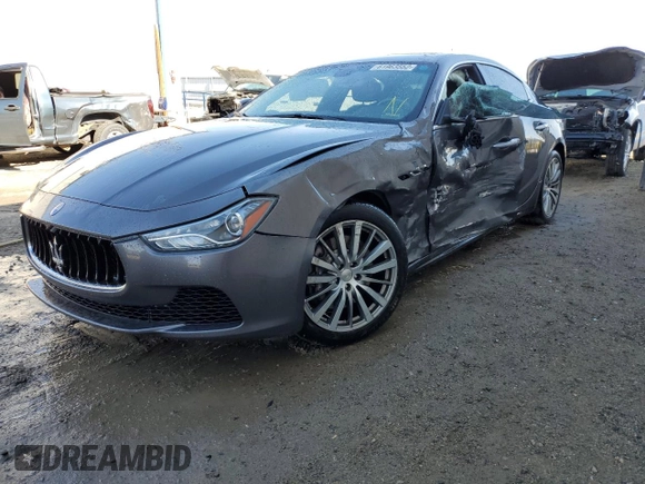 2015 Maserati Ghibli with VIN ZAM57XSA6F1158292, listed as a Copart auction lot 61963552 with 47,004 mi miles. Bid and sale history available at carsss.com. Image 2.