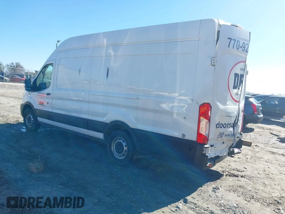 2020 Ford Transit Cargo with VIN 1FTBR3X80LKA17157, listed as a IAAI auction lot 41468875 with 169,303 mi miles. Bid and sale history available at carsss.com. Image 3.