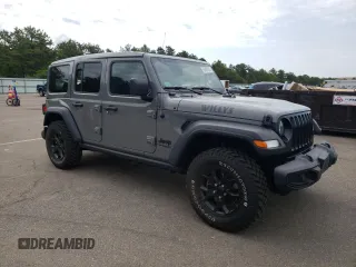 2022 Jeep Wrangler Unlimited Sport S z VIN 1C4HJXDG5NW109364, wystawiony jako Copart lot #55467853 z przebiegiem 34 742 mil mil oraz Szkoda całkowita • Salvage title. Historia ofert i sprzedaży dostępna na DreamBid. Obrazek 4.