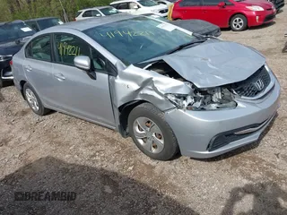 2014 Honda Civic Sedan LX with VIN 19XFB2F59EE010303, listed as a IAAI auction lot 41942211 with 118,530 mi miles. Bid and sale history available at carsss.com. Image 1.
