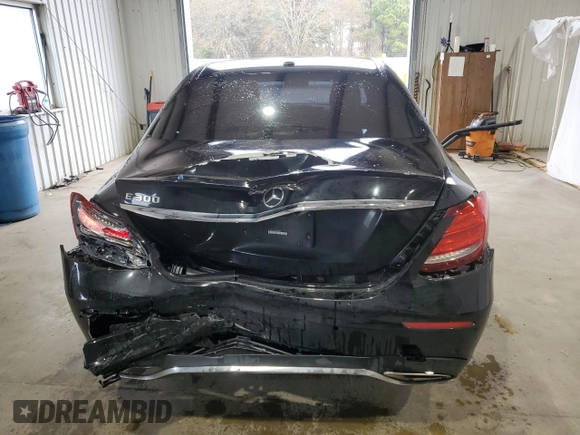 2018 Mercedes-Benz E-Class E 300 with VIN WDDZF4JBXJA374002, listed as a Copart auction lot 42376925 with 136,184 mi miles and Salvage Title. Bid and sale history available at carsss.com. Image 6.