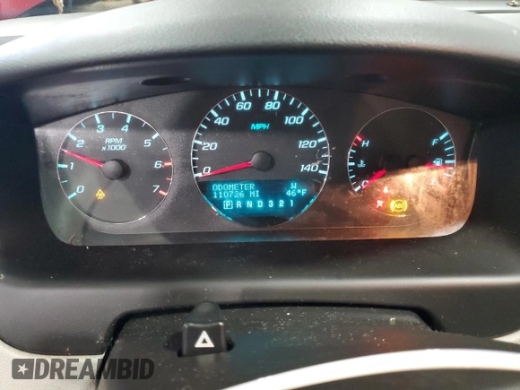 2009 Chevrolet Impala LT with VIN 2G1WT57N991152823, listed as a Copart auction lot 51926705 with 110,726 mi miles and Salvage Title. Bid and sale history available at DreamBid. Image 9.