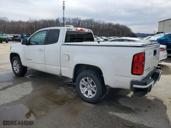 2021 Chevrolet Colorado 2WD LT with VIN 1GCHSCEA9M1225355, listed as a Copart auction lot 43802865 with 73,993 mi miles and Clean Title. Bid and sale history available at carsss.com. Image 2.