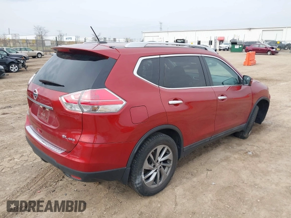 2015 Nissan Rogue SL z VIN 5N1AT2MV4FC811459, wystawiony jako IAAI lot #42061750 z przebiegiem 79 592 mil mil oraz . Historia ofert i sprzedaży dostępna na DreamBid. Obrazek 4.