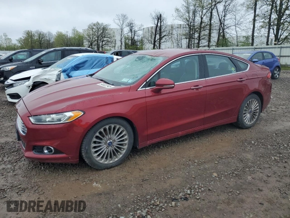 2013 Ford Fusion Titanium with VIN 3FA6P0K90DR104100, listed as a Copart auction lot 54822345 with 306,574 mi miles and Salvage Title. Bid and sale history available at DreamBid. Image 1.