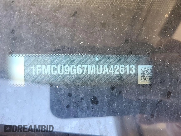 2021 Ford Escape SE с VIN 1FMCU9G67MUA42613, выставлен на аукционе IAAI как лот 42802200 с пробегом 83 890 миль миль и . История ставок и продаж доступна на DreamBid. Изображение 5.