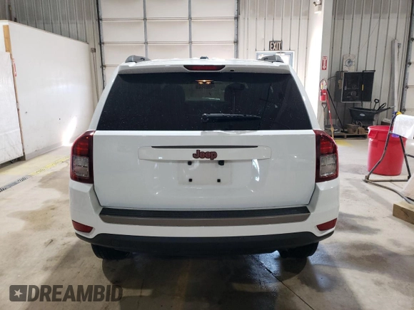 2017 Jeep Compass Sport with VIN 1C4NJCBB1HD141280, listed as a Copart auction lot 58989715 with 61,744 mi miles and Salvage title. Bid and sale history available at DreamBid. Image 6.