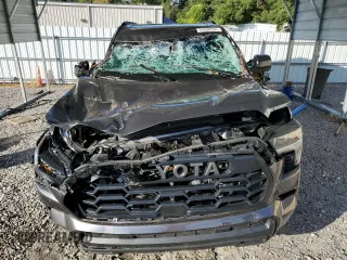 2023 Toyota Sequoia SR5 with VIN 7SVAAABA2PX015412, listed as a Copart auction lot 69880554 with 10,016 mi miles and Salvage Title. Bid and sale history available at carsss.com. Image 5.
