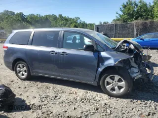 2013 Toyota Sienna L with VIN 5TDZK3DC7DS381775, listed as a Copart auction lot 57252145 with 221,160 mi miles and Salvage title. Bid and sale history available at DreamBid. Image 4.