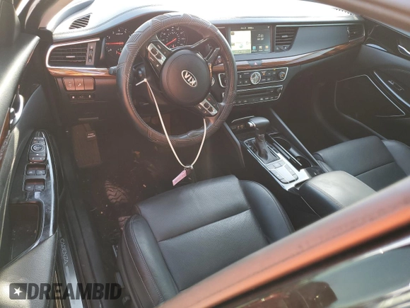 2017 Kia Cadenza Premium with VIN KNALC4J11H5092573, listed as a Copart auction lot 76336364 with 44,777 mi miles and Salvage Title. Bid and sale history available at carsss.com. Image 8.