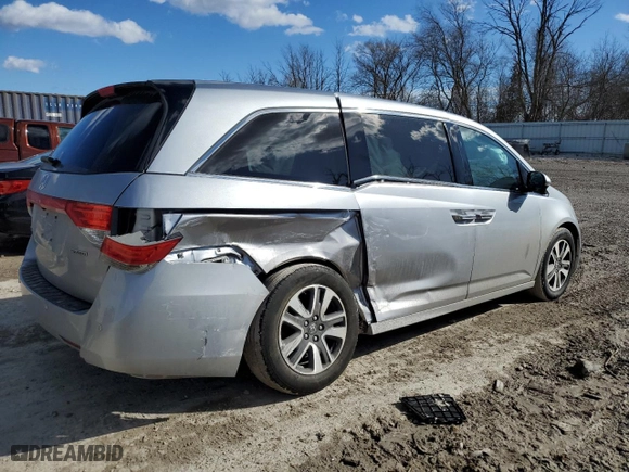 2016 Honda Odyssey Touring Elite with VIN 5FNRL5H96GB012423, listed as a Copart auction lot 47163095 with 91,199 mi miles and Clean Title. Bid and sale history available at carsss.com. Image 3.