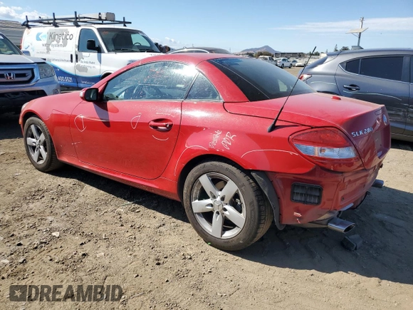 2007 Mercedes-Benz SLK-Class 3.0L with VIN WDBWK54F57F168349, listed as a Copart auction lot 72155834 with 85,007 mi miles and Salvage Title. Bid and sale history available at carsss.com. Image 2.