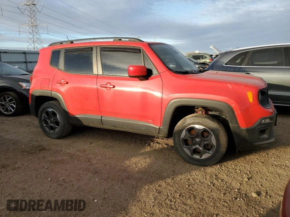2015 Jeep Renegade Latitude with VIN ZACCJBBH3FPC05601, listed as a Copart auction lot 83986434 with 81,777 mi miles and Clean Title. Bid and sale history available at carsss.com. Image 4.