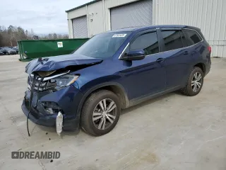 2016 Honda Pilot EX-L with VIN 5FNYF6H56GB058114, listed as a Copart auction lot 47833425 with 150,012 mi miles and Salvage Title. Bid and sale history available at carsss.com. Image 1.