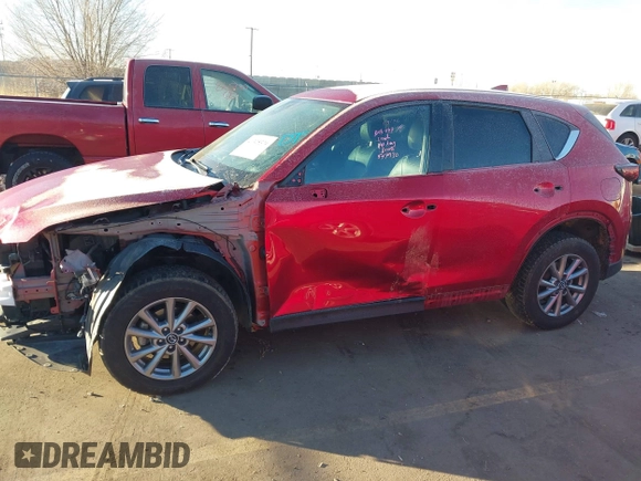 2022 Mazda CX-5 2.5 S Preferred Package with VIN JM3KFBCM2N1547930, listed as a IAAI auction lot 41325374 with 53,004 mi miles. Bid and sale history available at carsss.com. Image 15.
