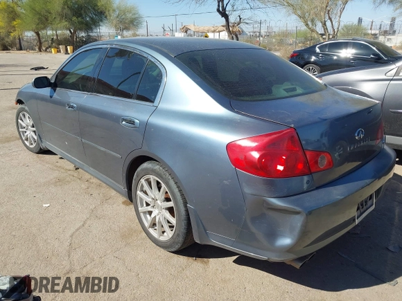 2006 Infiniti G35 with VIN JNKCV51E76M519911, listed as a IAAI auction lot 41895982 with 251,470 mi miles and . Bid and sale history available at carsss.com. Image 3.