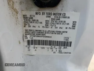 2015 Ford F-250 XLT z VIN 1FTBF2B6XFEA89933, wystawiony jako Copart lot #60073375 z przebiegiem 12 960 mil mil oraz Czysty tytuł • Clean title. Historia ofert i sprzedaży dostępna na DreamBid. Obrazek 13.