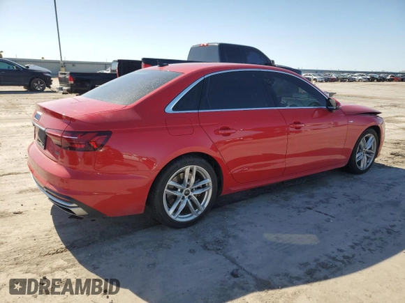 2023 Audi A4 S line Premium Plus z VIN WAUEAAF43PN002886, wystawiony jako Copart lot #48622645 z przebiegiem 37 752 mil mil oraz Szkoda całkowita • Salvage title. Historia ofert i sprzedaży dostępna na DreamBid. Obrazek 3.