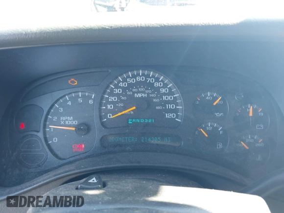 2005 Chevrolet Tahoe LT z VIN 1GNEC13T85J254296, wystawiony jako IAAI lot #41676900 z przebiegiem 214 305 mil mil oraz . Historia ofert i sprzedaży dostępna na DreamBid. Obrazek 7.