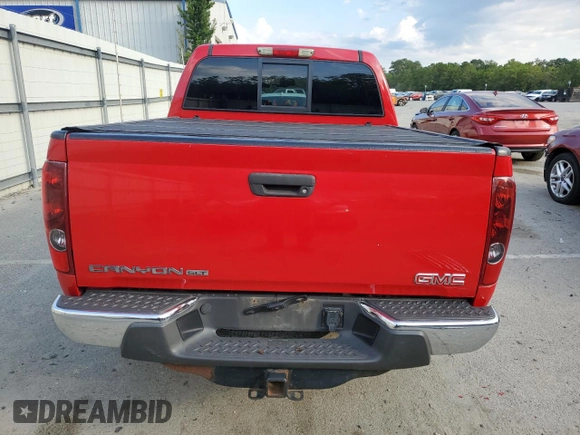 2011 GMC Canyon SLT with VIN 1GTH6NFE5B8130457, listed as a Copart auction lot 72559914 with 0 mi miles and Salvage Title. Bid and sale history available at carsss.com. Image 6.