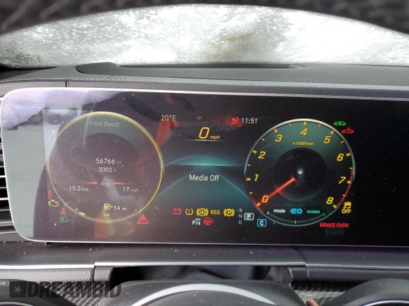 2022 Mercedes-Benz GLE 53 AMG with VIN 4JGFD6BB0NA720749, listed as a Copart auction lot 45540565 with 56,766 mi miles and Clean title. Bid and sale history available at DreamBid. Image 9.