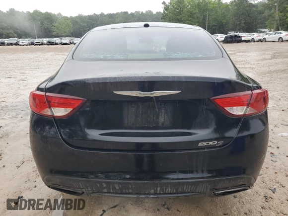 2015 Chrysler 200 S with VIN 1C3CCCBB7FN638895, listed as a Copart auction lot 59626025 with 102,837 mi miles and Salvage title. Bid and sale history available at DreamBid. Image 6.