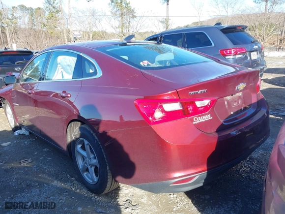 2016 Chevrolet Malibu LS with VIN 1G1ZB5ST1GF213156, listed as a IAAI auction lot 41314115 with 75,332 mi miles. Bid and sale history available at carsss.com. Image 3.