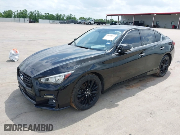 2019 Infiniti Q50 3.0t Signature Edition with VIN JN1EV7AP6KM513666, listed as a IAAI auction lot 42147392 with 99,798 mi miles. Bid and sale history available at carsss.com. Image 17.