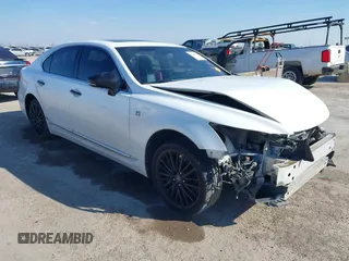 2015 Lexus LS with VIN JTHBL5EF5F5135527, listed as a IAAI auction lot 41361235 with 196,487 mi miles. Bid and sale history available at carsss.com. Image 1.