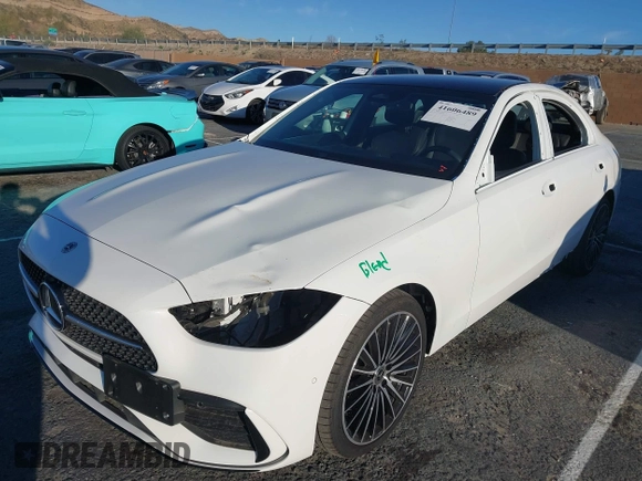 2023 Mercedes-Benz C 300 with VIN W1KAF4GB4PR127556, listed as a IAAI auction lot 41606489 with 14,815 mi miles and . Bid and sale history available at DreamBid. Image 6.