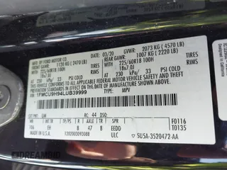 2020 Ford Escape SEL z VIN 1FMCU9H94LUB39999, wystawiony jako IAAI lot #42266705 z przebiegiem 95 462 mil mil oraz . Historia ofert i sprzedaży dostępna na DreamBid. Obrazek 9.