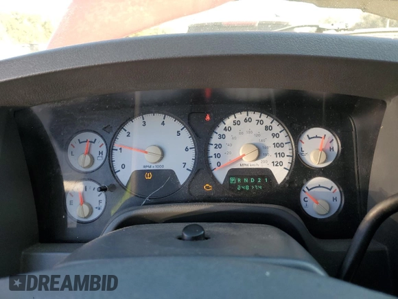 2008 Dodge 1500 SLT with VIN 1D7HA18268S540972, listed as a Copart auction lot 87056174 with 248,174 mi miles and Salvage title. Bid and sale history available at DreamBid. Image 9.