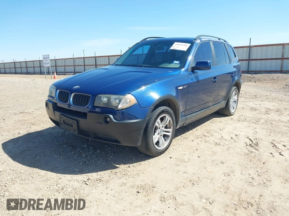 2004 BMW X3 3.0i with VIN WBXPA93494WA61936, listed as a IAAI auction lot 41831384 with 195,077 mi miles. Bid and sale history available at carsss.com. Image 2.